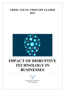 Impact of Disruptive Technology in businesses