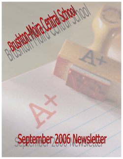September 2006 - Brushton-Moira Central School District