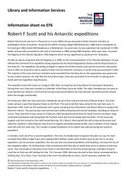 Antarctic expeditions