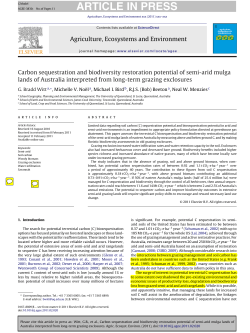 Carbon sequestration and biodiversity restoration potential of semi