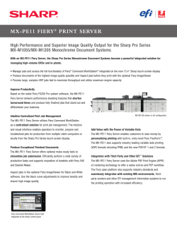 MX-PE11 Fiery Print Server