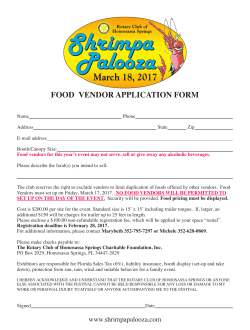 Food Vendor Application