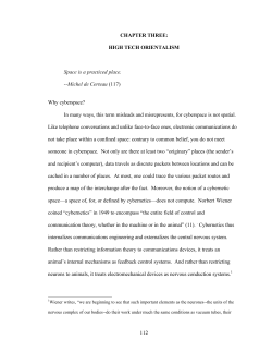 HIGH TECH ORIENTALISM Space is a practiced