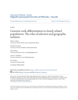 Genome-wide differentiation in closely related populations: The