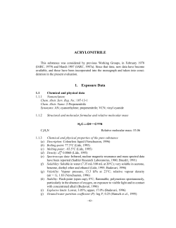 Acrylonitrile - IARC Monographs on the Evaluation of Carcinogenic