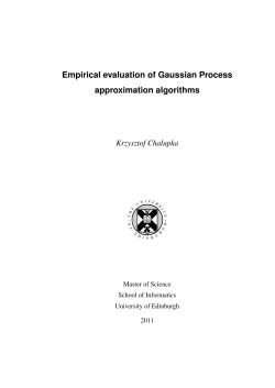 Empirical evaluation of Gaussian process approximation algorithms