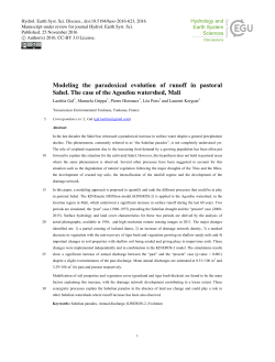 Modeling the paradoxical evolution of runoff in pastoral Sahel. The