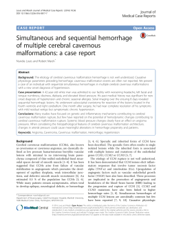 Simultaneous and sequential hemorrhage of multiple cerebral