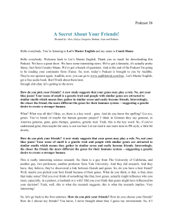 A Secret About Your Friends!