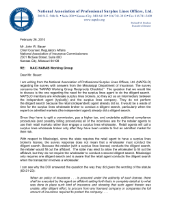 NAPSLO Comments - Mississippi Reciprocity Comments