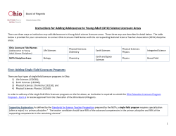 Instructions for Adding Adolescence to Young Adult (AYA) Science