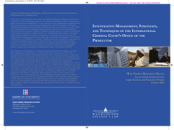 investigative management, strategies, and techniques of the