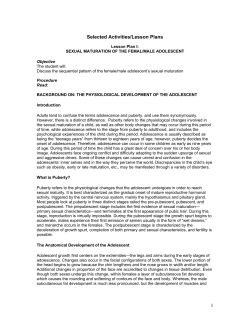 1 Selected Activities/Lesson Plans