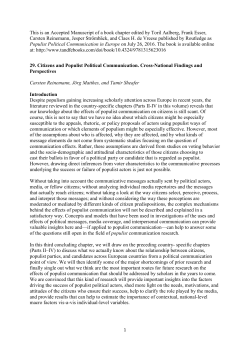 This is an Accepted Manuscript of a book chapter edited by Toril