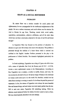 shaw as a social reformer