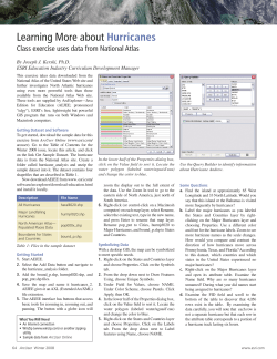 Learning More about Hurricanes