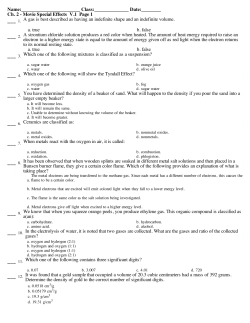 Ch. 2 - Movie Special Effects V.1 Page 1 b. false a. true A g