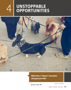 Session 4 &mdash; Unstoppable OPPORTUNITIES