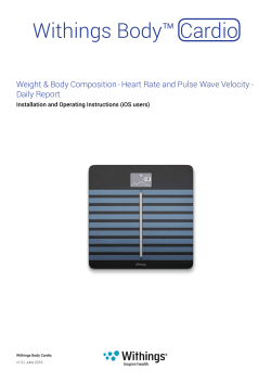 Body Cardio User Guide V1 EN - iOS