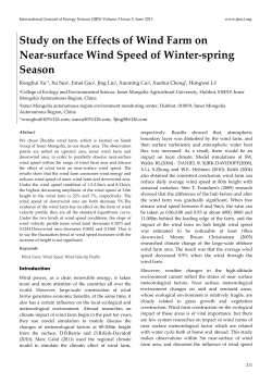 Study on the Effects of Wind Farm on Near