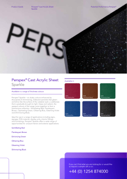 Perspex® Cast Acrylic Sheet Sparkle