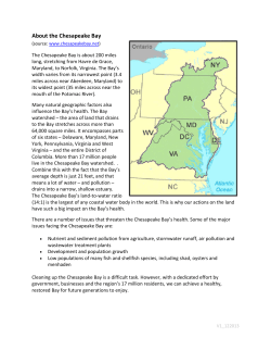 About the Chesapeake Bay - Alliance for the Chesapeake Bay
