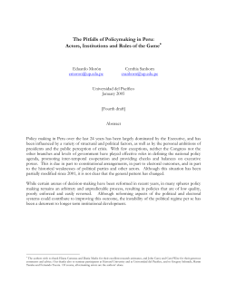 The Pitfalls of Policymaking in Peru - Inter