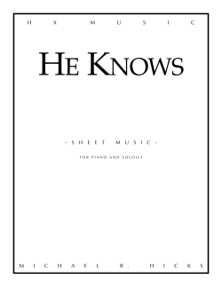 he knows - Michael R. Hicks