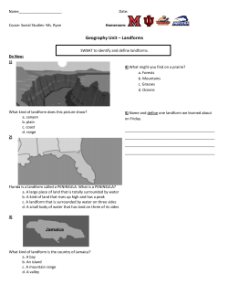 Geography Unit &ndash; Landforms - MsRyan-BLCS