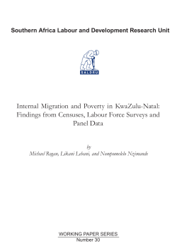 Internal Migration and Poverty in KwaZulu