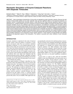 Stochastic Simulation of Enzyme