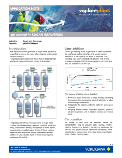 pH control in SUGAR REFINERIES