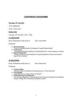 the conference programme PDF
