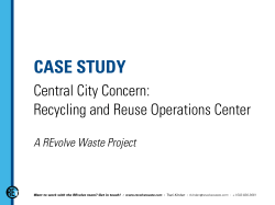 case study - Revolve Waste