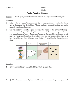 Piecing Together Pangaea