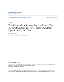 The Relationships Between Perceived Stress, The Big Five