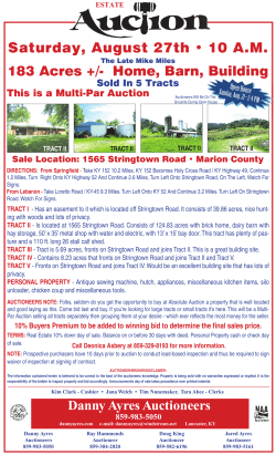 Ayres Miles Auction 081116