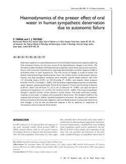 Haemodynamics of the pressor effect of oral water