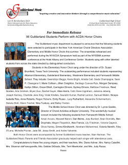 information - Guilderland Central School District