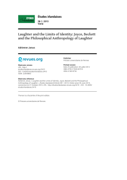 PDF 545k - &Eacute;tudes irlandaises