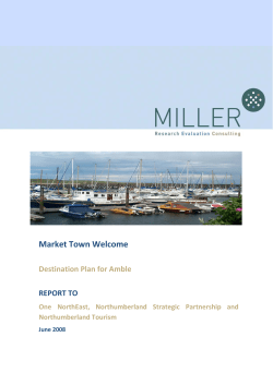 Amble Town Welcome Destination Plan