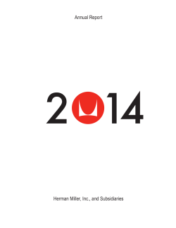 Herman Miller, Inc., 2014 Annual Report