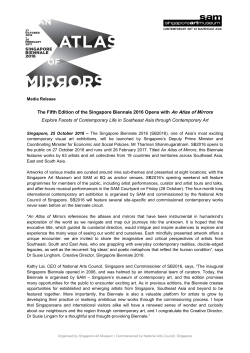 The Fifth Edition of the Singapore Biennale 2016 Opens with An