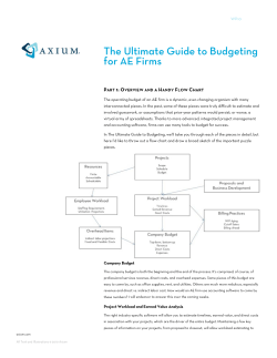 The Ultimate Guide to Budgeting for AE Firms