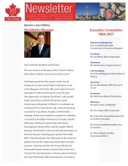 President`s Message - The Canadian Chamber of Commerce in