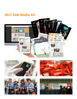 2017 CDA Media Kit - California Dental Association