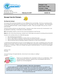 February 2017 - &Eacute;cole Cascade Heights Elementary