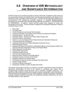 5.0 overview of eir methodology and significance determination