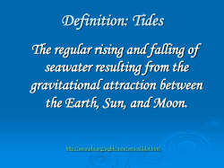 Definition: Tides