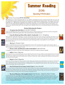 Summer Reading - The Cushman School